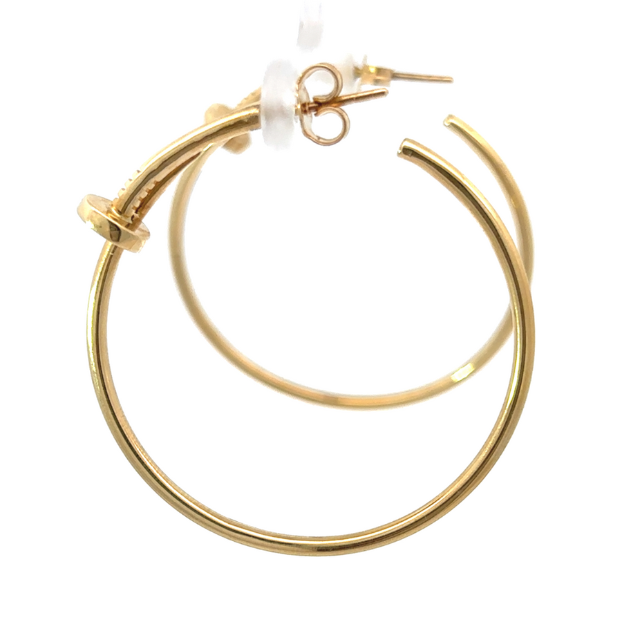 40mm 14k Gold Earrings – Timeless Hoop Design for Women