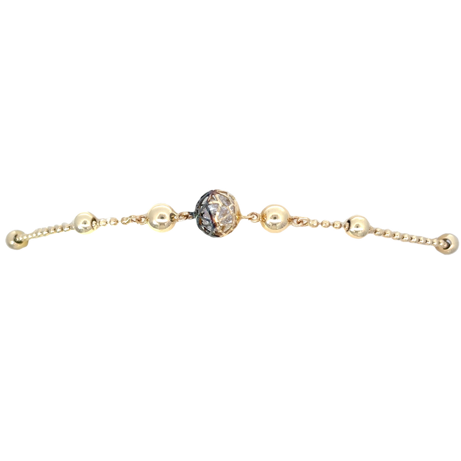 14k Two-Tone Adjustable Bracelet for Women