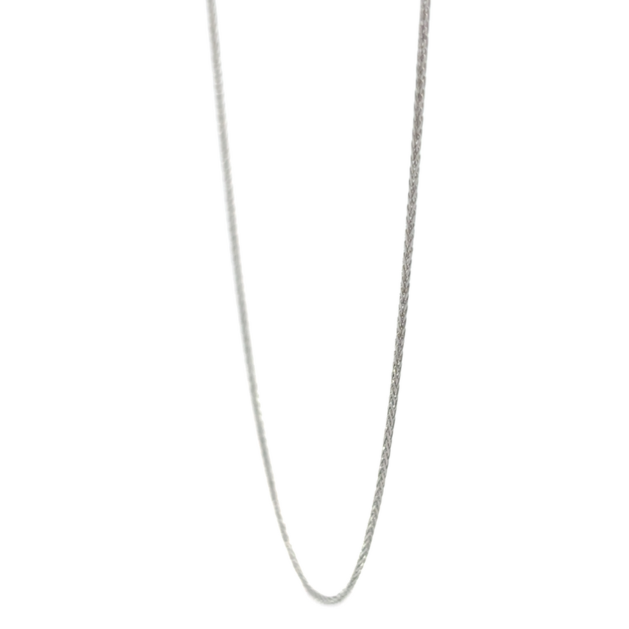 14k White Gold Chain – 22 Inch Unisex Necklace