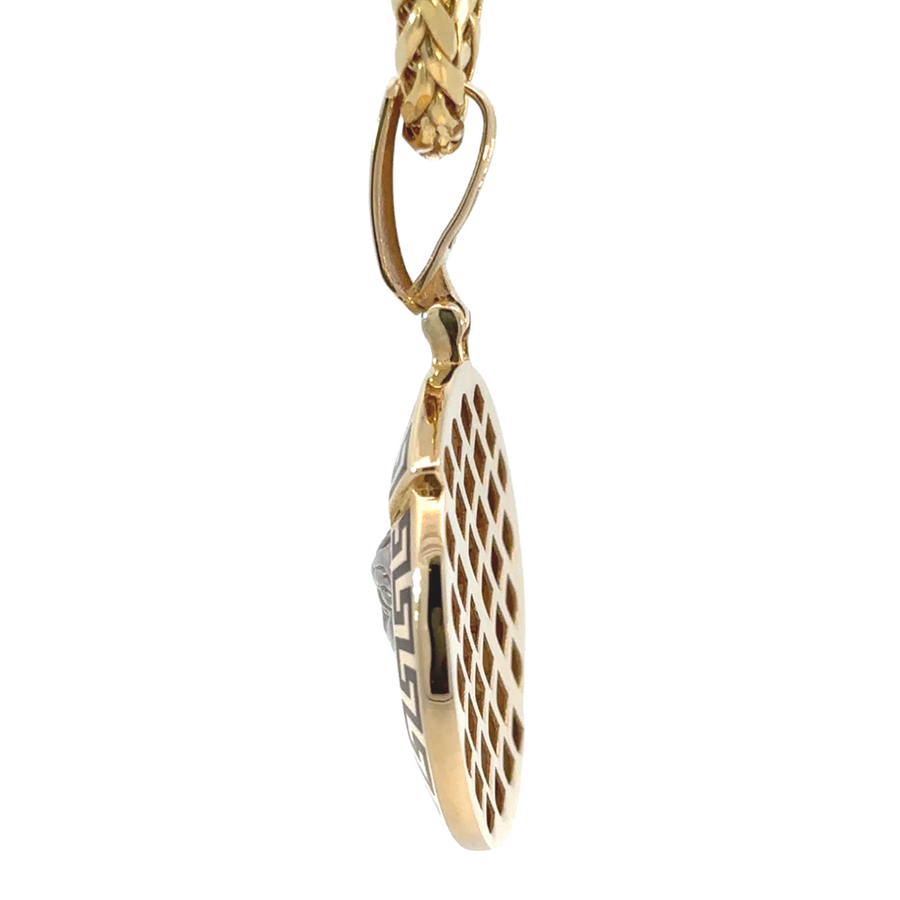 14k Gold Two-Tone Pendant – Unisex