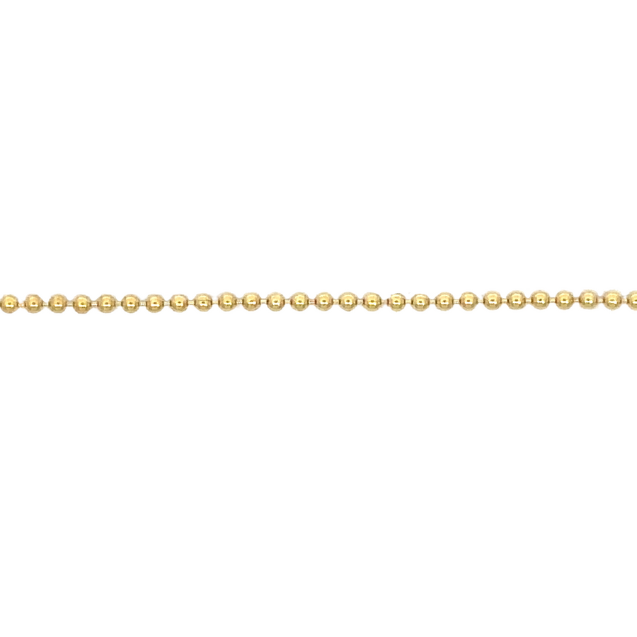 14k Gold XXS Ball Chain – 24 Inches, Unisex