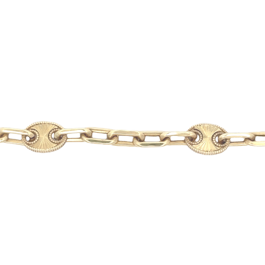 Gold Bracelet - 14k Gold, Adjustable 18-21 cm for Women