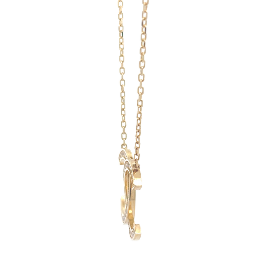 14k Gold Chain with CZ