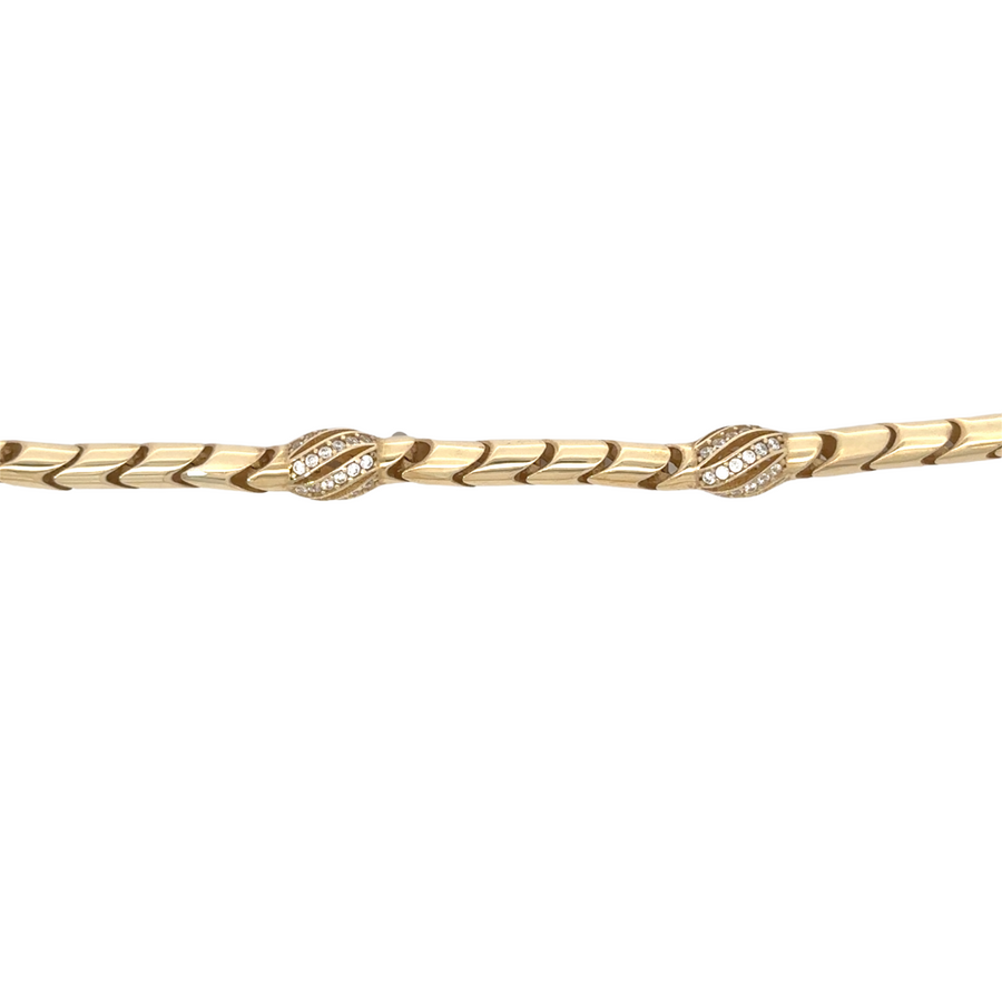 14k Gold Bracelet - 18 cm for Women