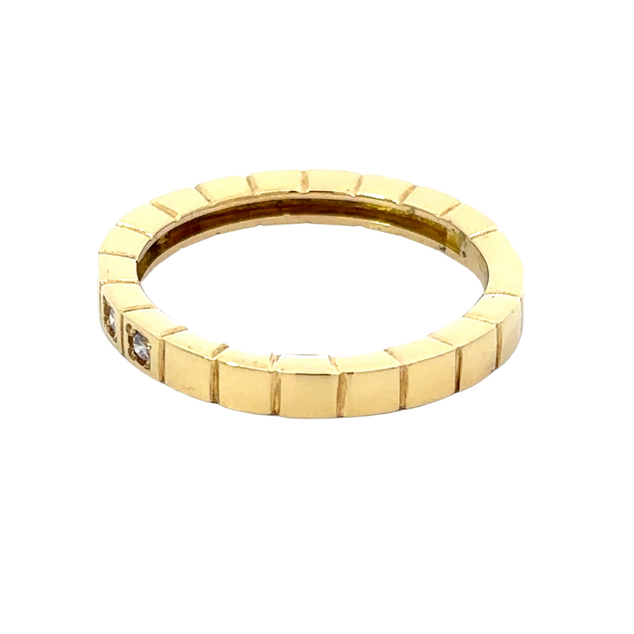 18k Gold Ring with White Stone – Size 6.5