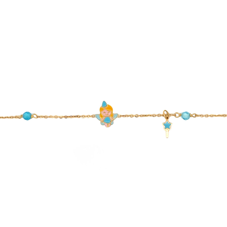 14k Gold Adjustable Baby Bracelet - 12 to 14.3 cm