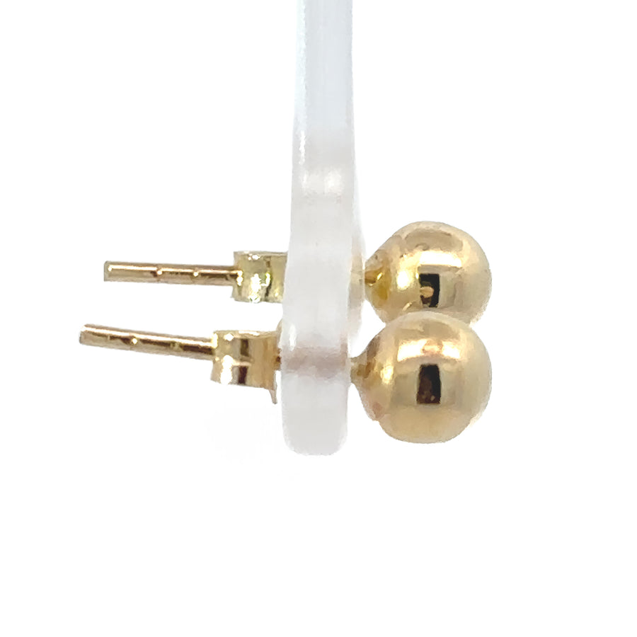 14k Solid Gold Stud Earrings for Baby