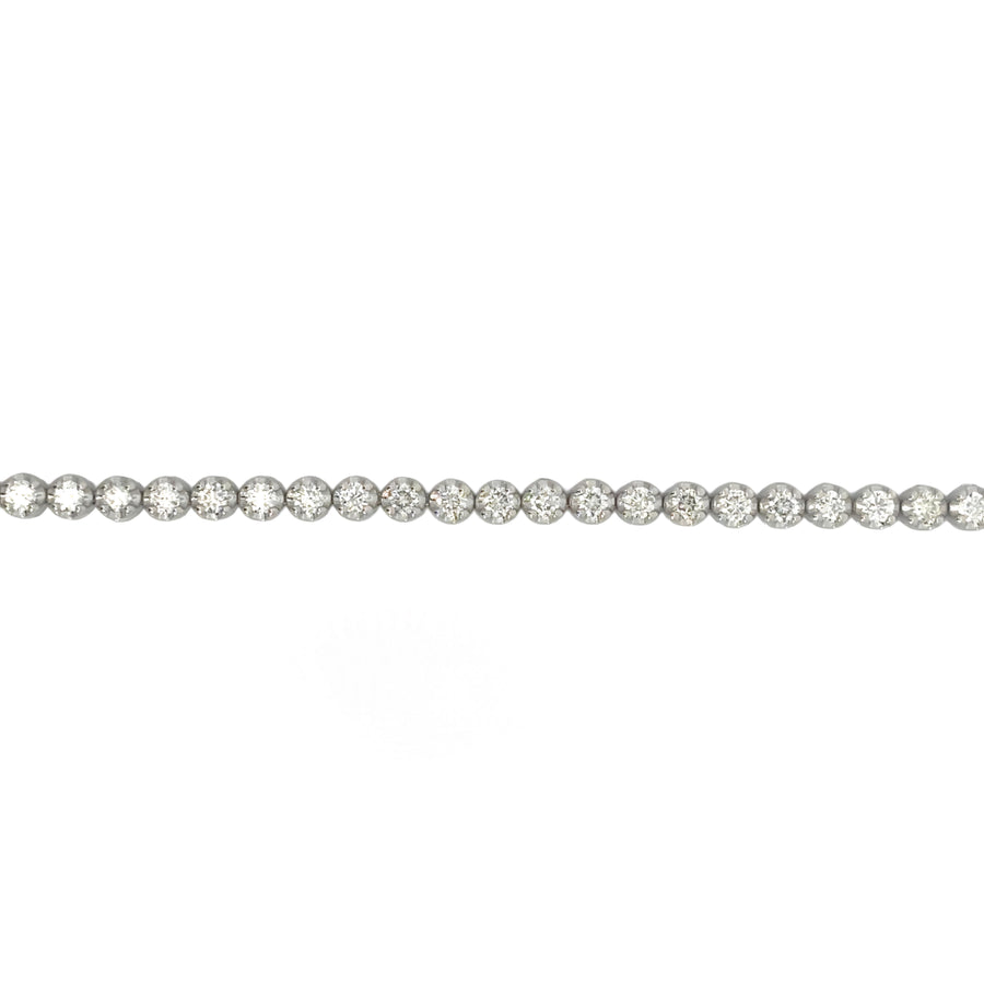 14k Gold Bracelet with Diamond, 17.5 cm