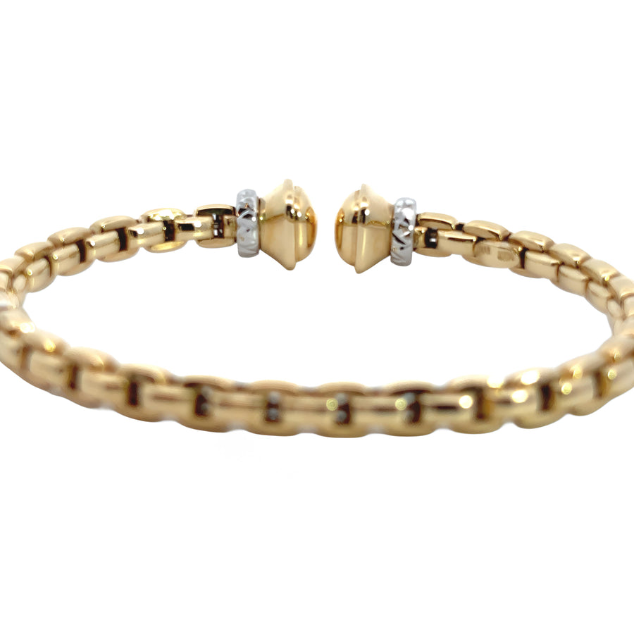 14k Gold Open Bangle for Women