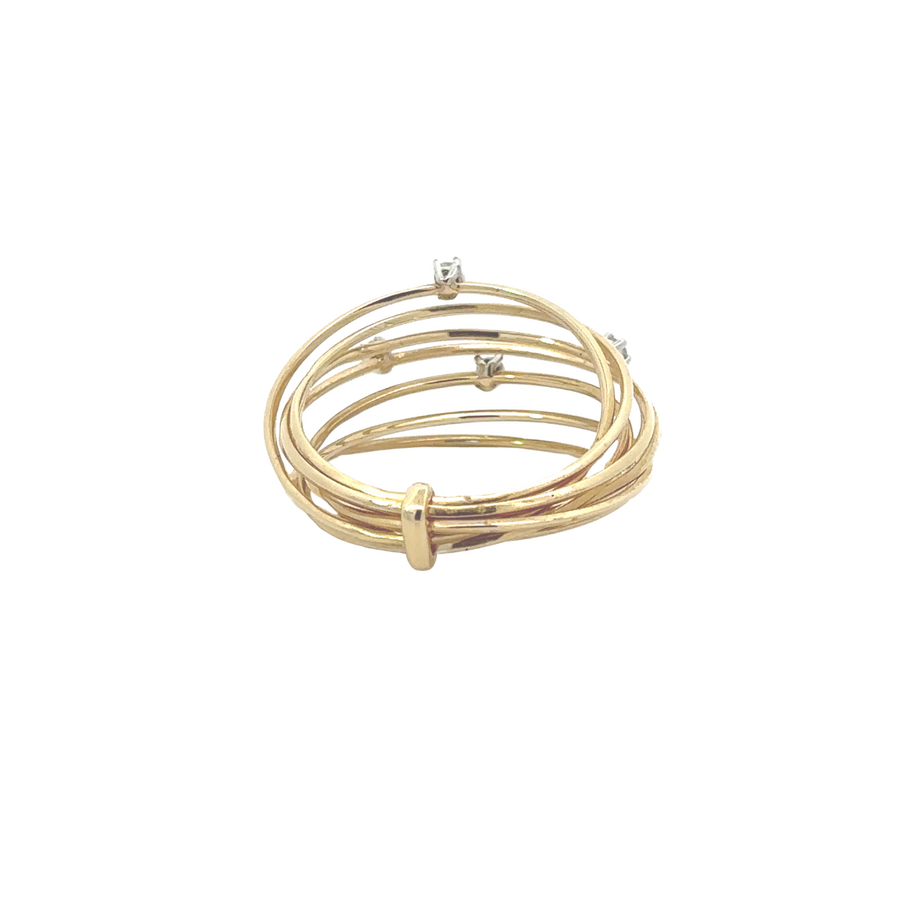 14k Gold Ring with Diamonds – Women's Elegant Jewelry