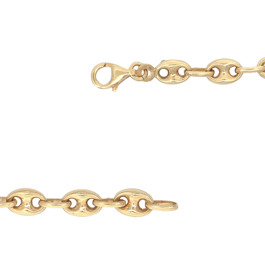 14k Gold Unisex Bracelet – 19 cm Elegant &amp; Versatile Design