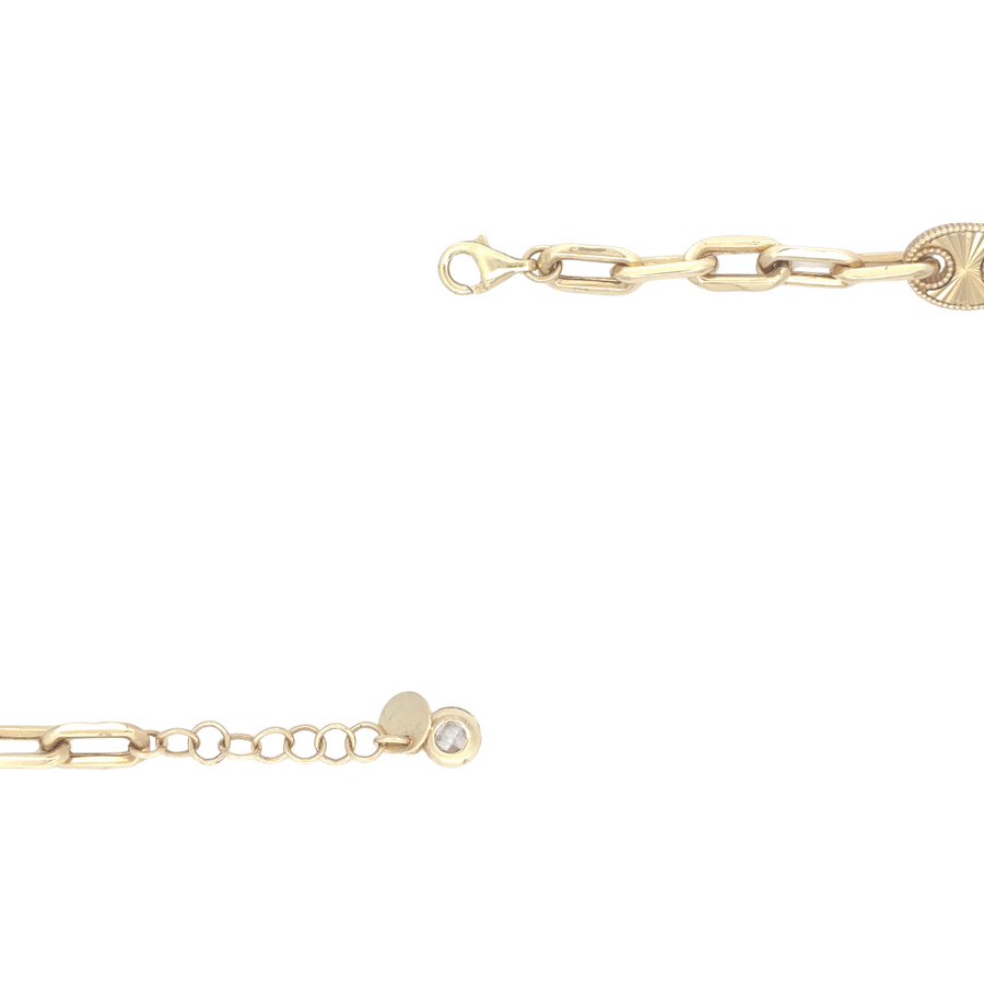 Gold Bracelet - 14k Gold, Adjustable 18-21 cm for Women