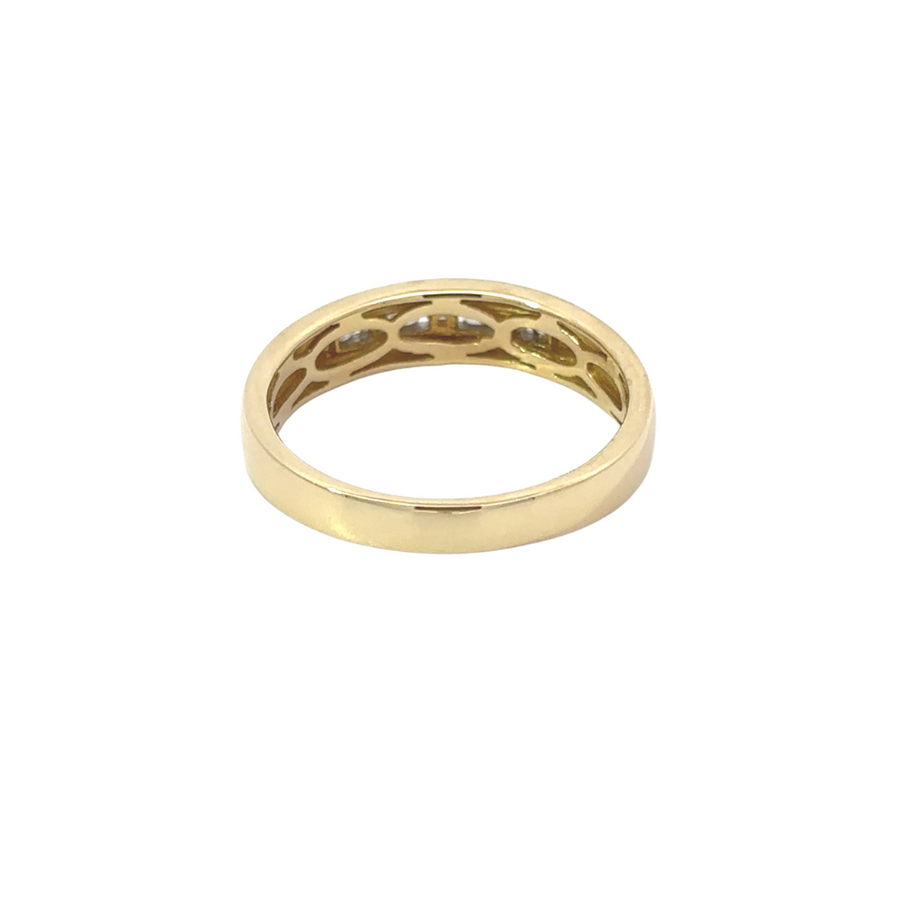 14k Gold Men’s Ring with 0.25 CT Diamonds – Size 10