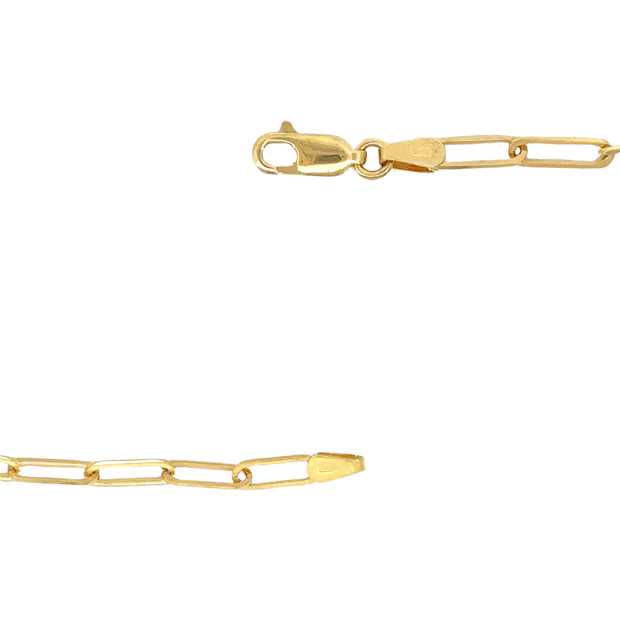 14k Gold Fancy Ankle Bracelet for Women – 26 cm