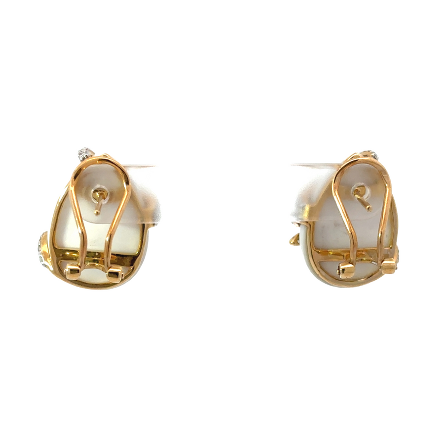 14k Gold Earrings with Diamonds for Women