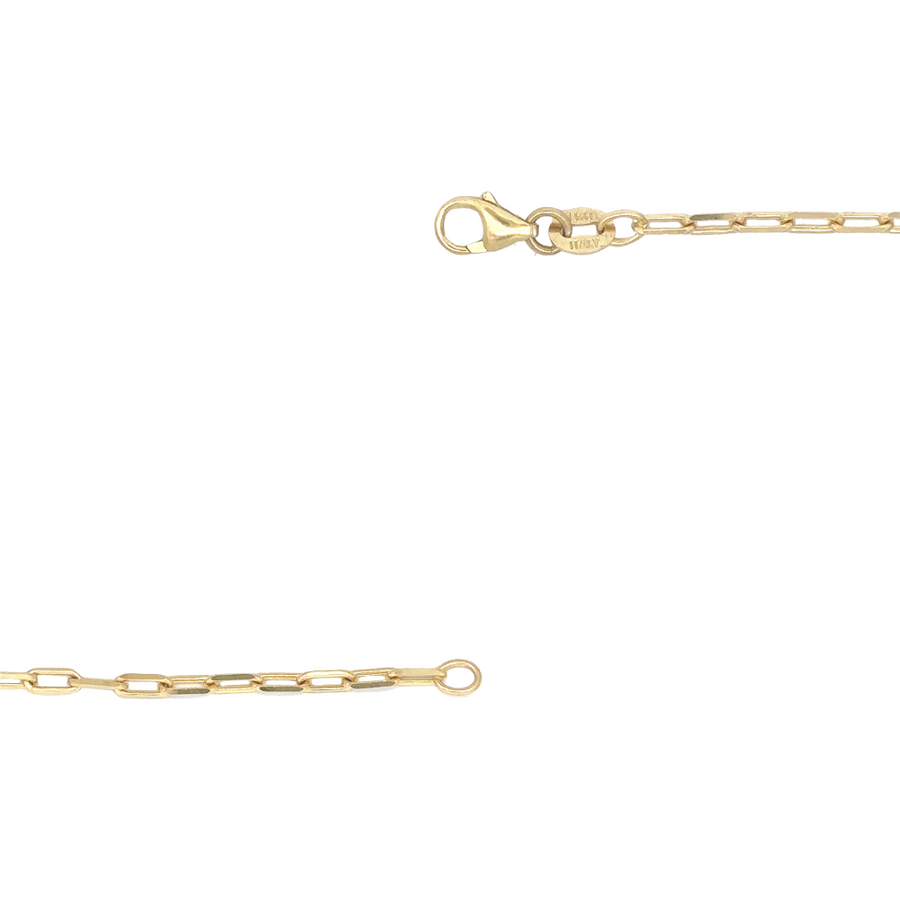 14k Gold Ankle Bracelet for Women – 26 cm