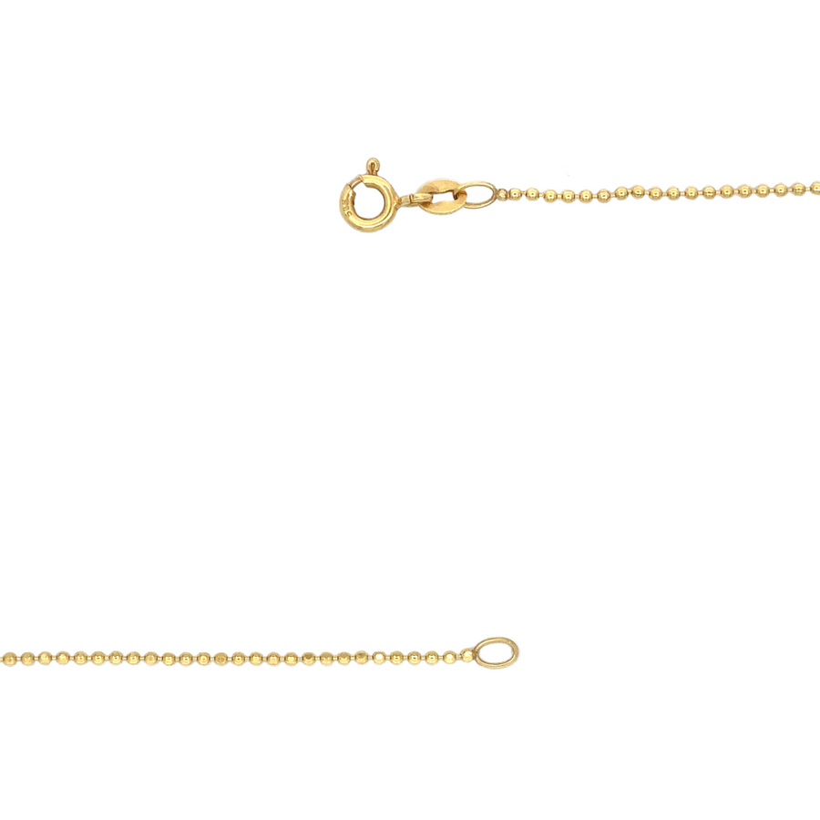 14k Gold XXS Ball Chain – 24 Inches, Unisex