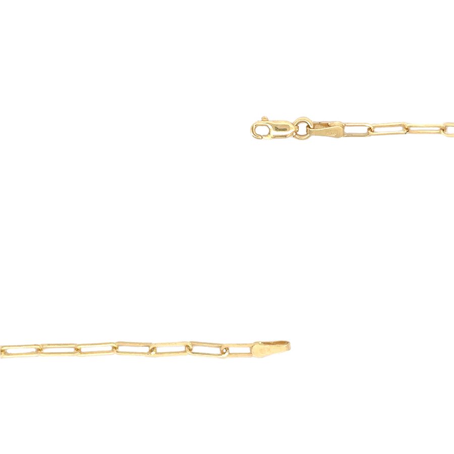 14k Gold Fancy Chain – 16 Inches, Unisex