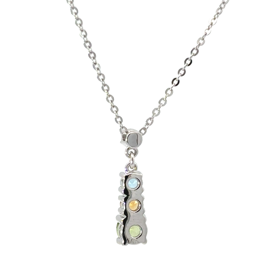 14k Gold Necklace with 0.20 CT Topaz – Elegant & Timeless