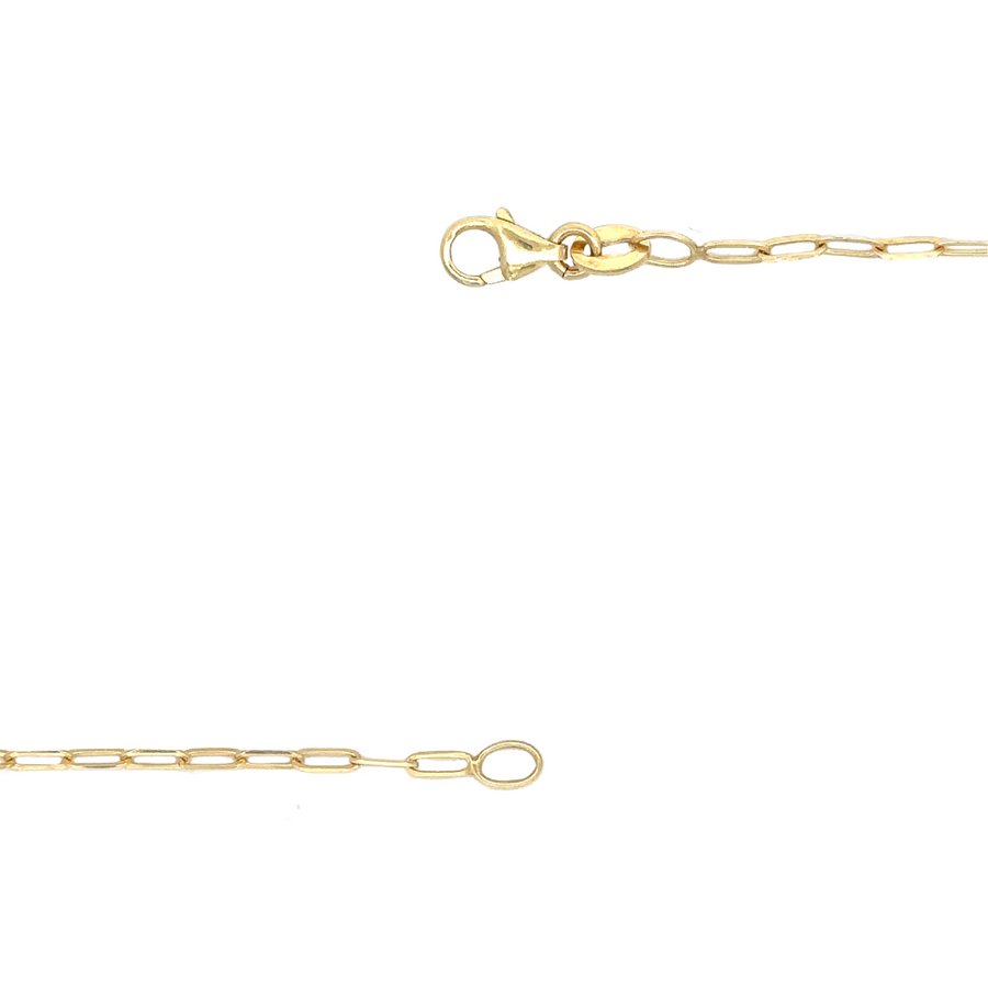 14k Gold Fancy Chain – 24 Inches, Unisex