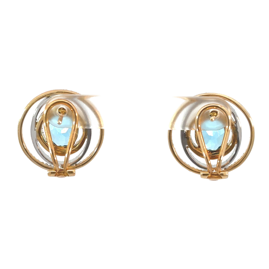 Earrings with Diamonds – 14k Gold