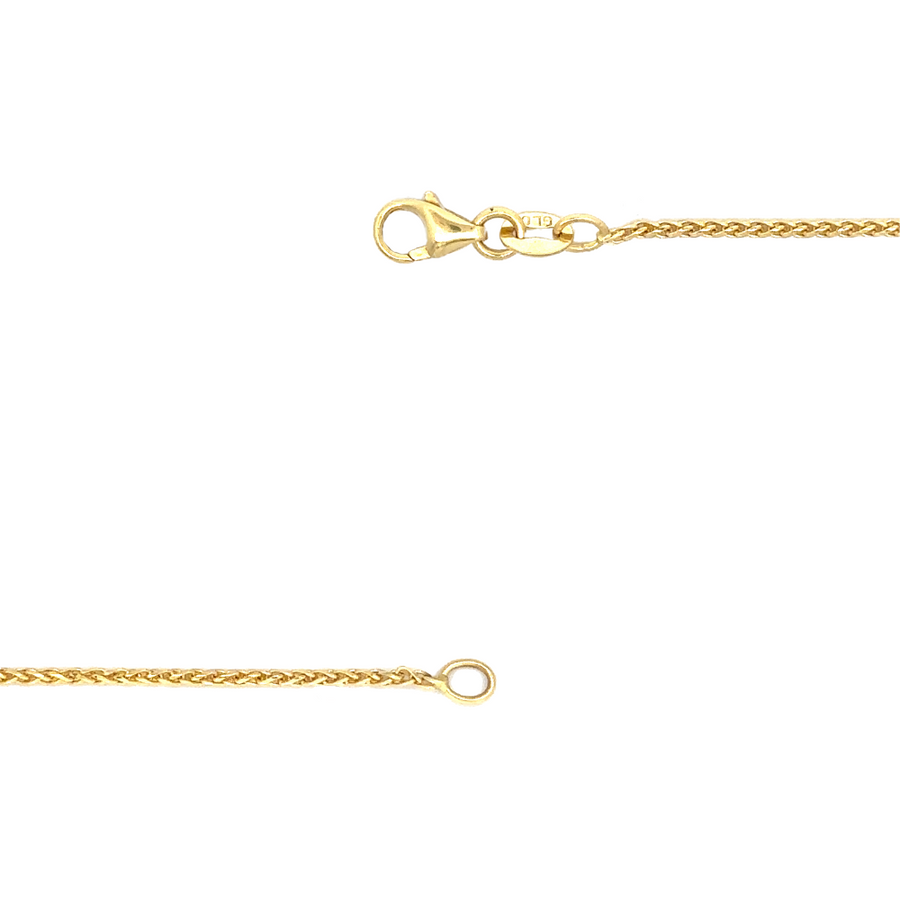 14k Gold Diamond-Cut Chain – 24 Inches, Unisex