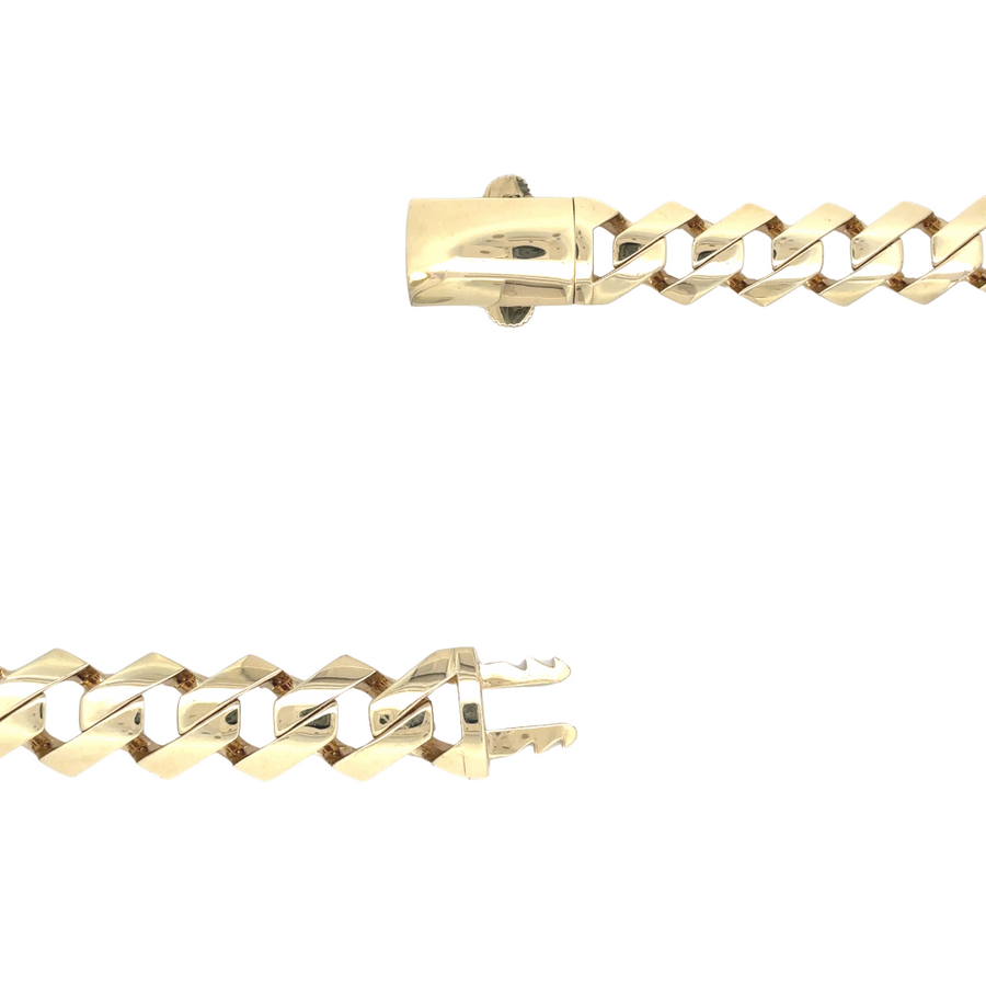 14k Gold Bracelet for Men – 19.5 cm Classic Design