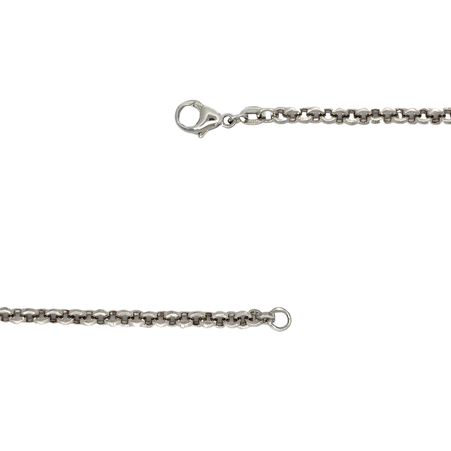 18k White Gold Chain for Men – 20 Inches