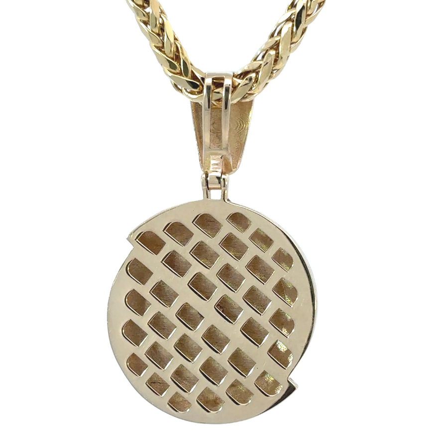 14k Gold Two-Tone Pendant – Unisex