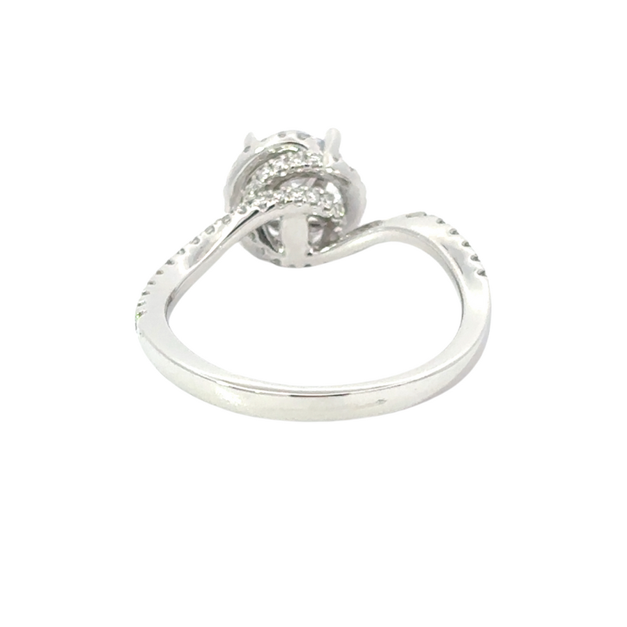 Ring with Diamonds/CZ – Size 7 – 14k Gold