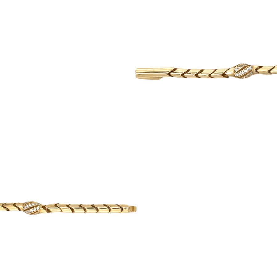 14k Gold Bracelet - 18 cm for Women