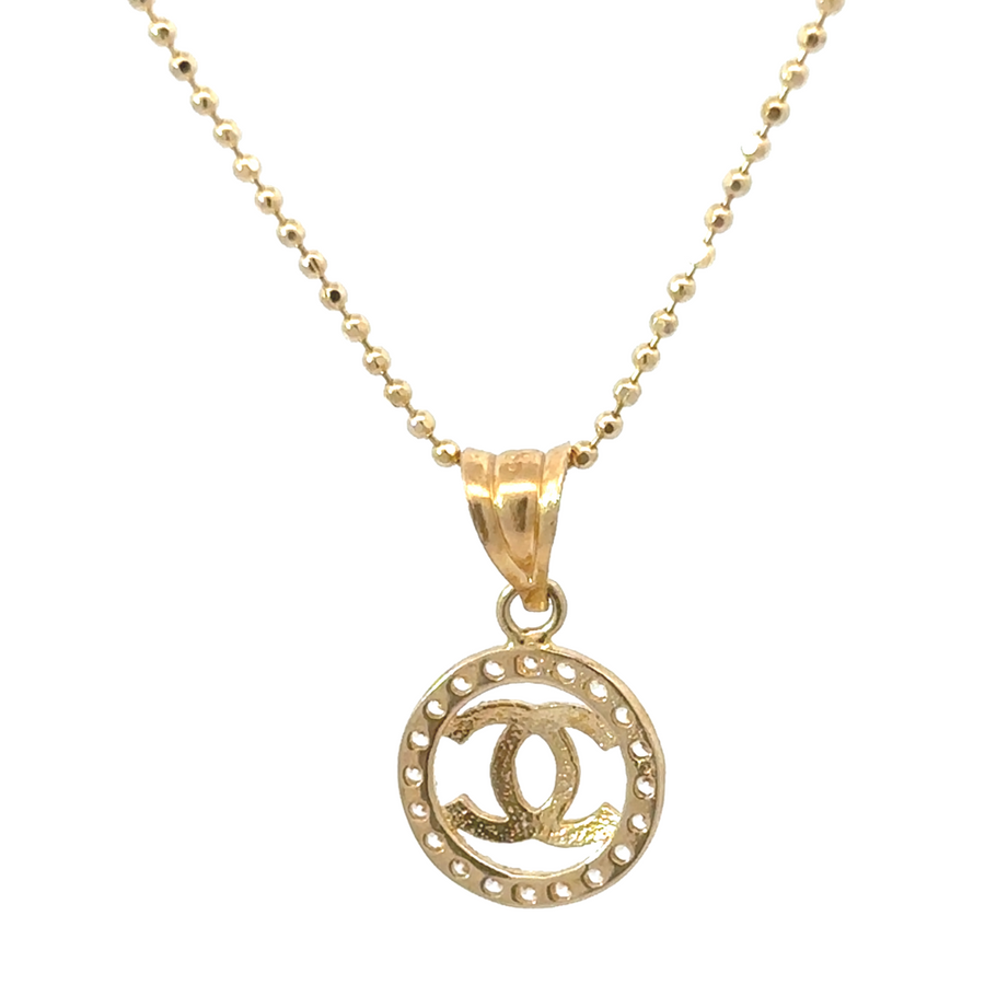 14k Gold Pendant with CZ