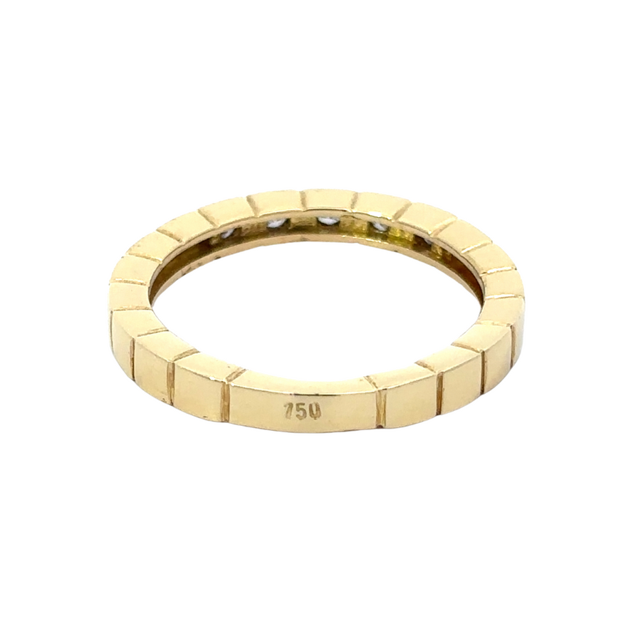 18k Gold Ring with White Stone – Size 6.5