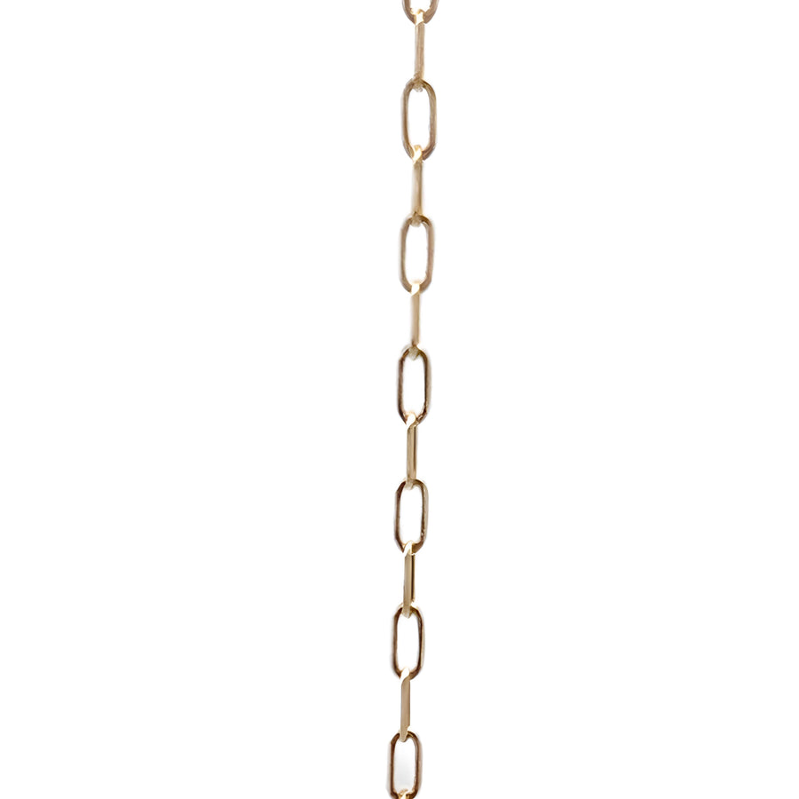 14K Yellow Gold 20-Inch Unisex Minimalist Chain Necklace