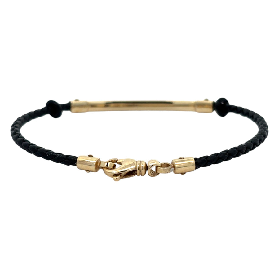 14k Gold Bracelet for Men, 19.5 cm