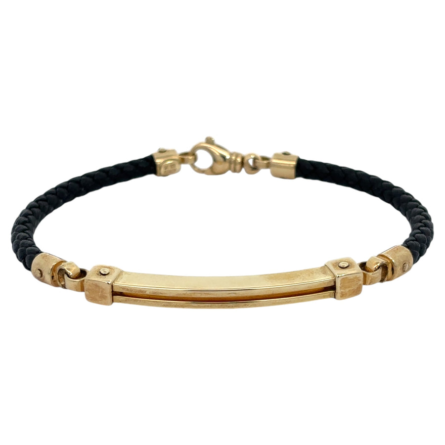 14k Gold Bracelet for Men, 19.5 cm