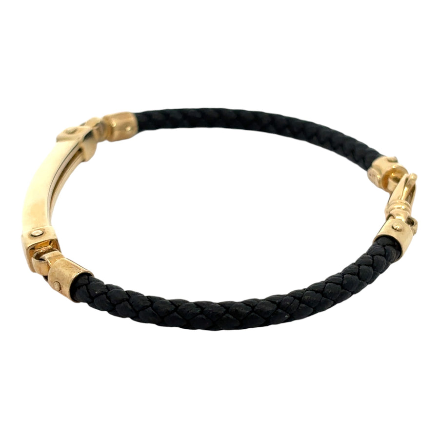 14k Gold Bracelet for Men, 19.5 cm