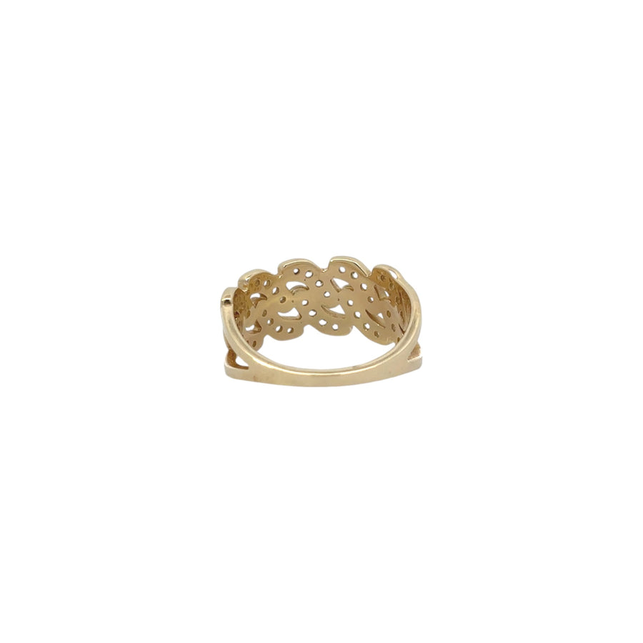 14k Gold Ring with Cubic Zirconia for Women