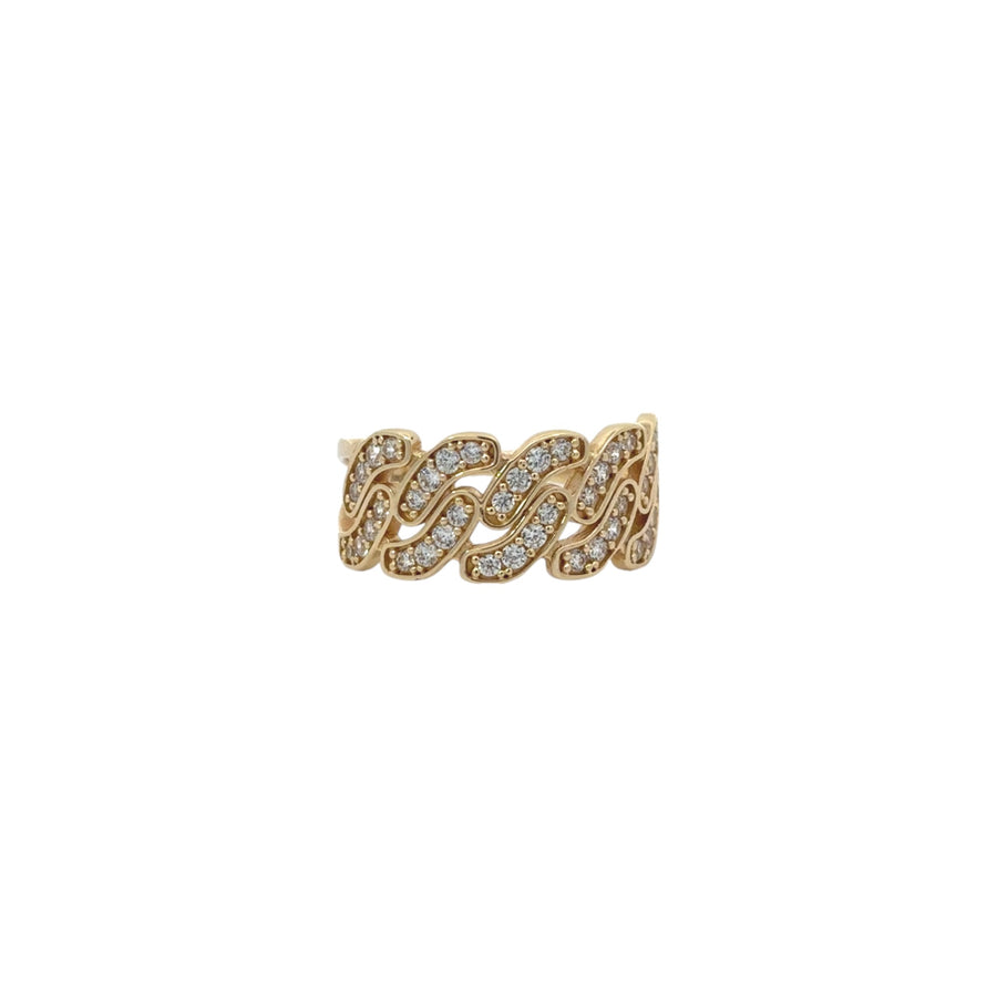 14k Gold Ring with Cubic Zirconia for Women