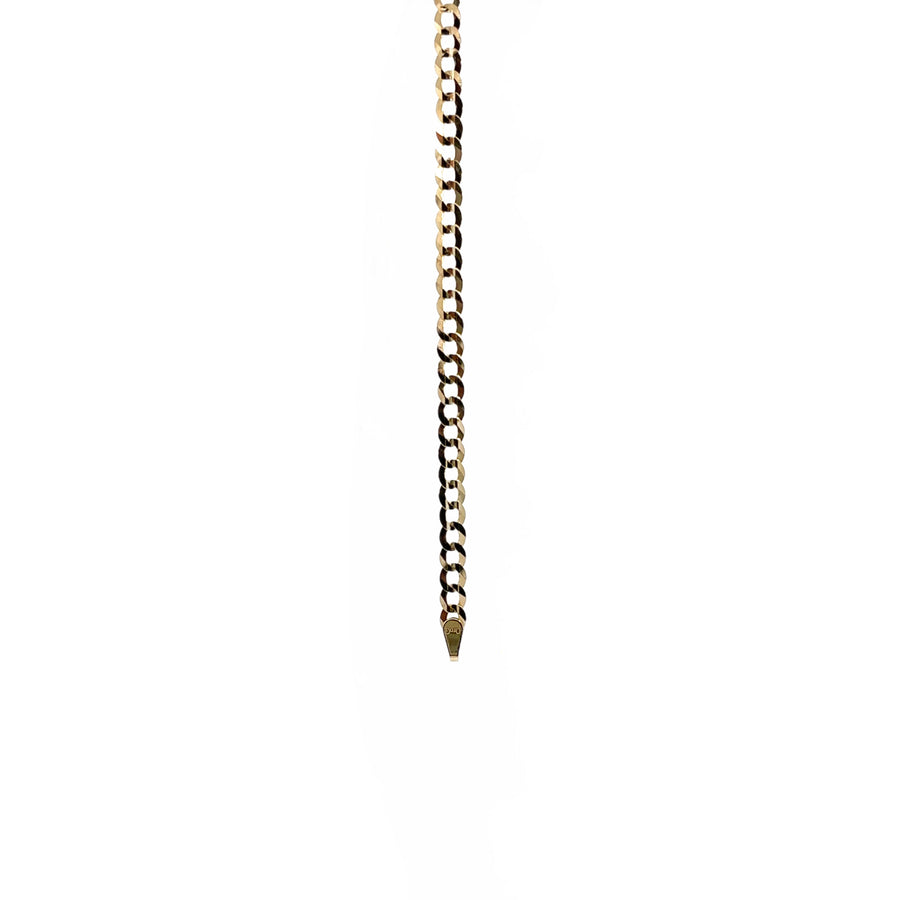 Unisex 14K Gold Cuban Chain Necklace - 16 Inch