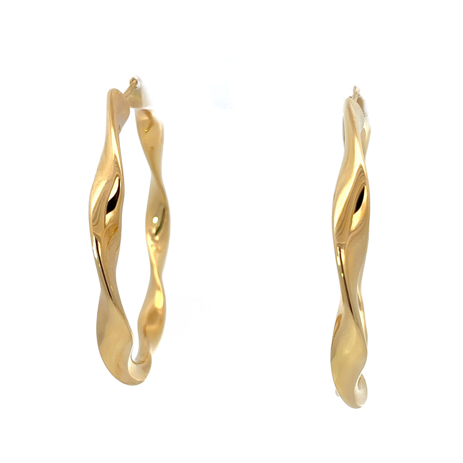 14k Gold Large Hoop Earrings