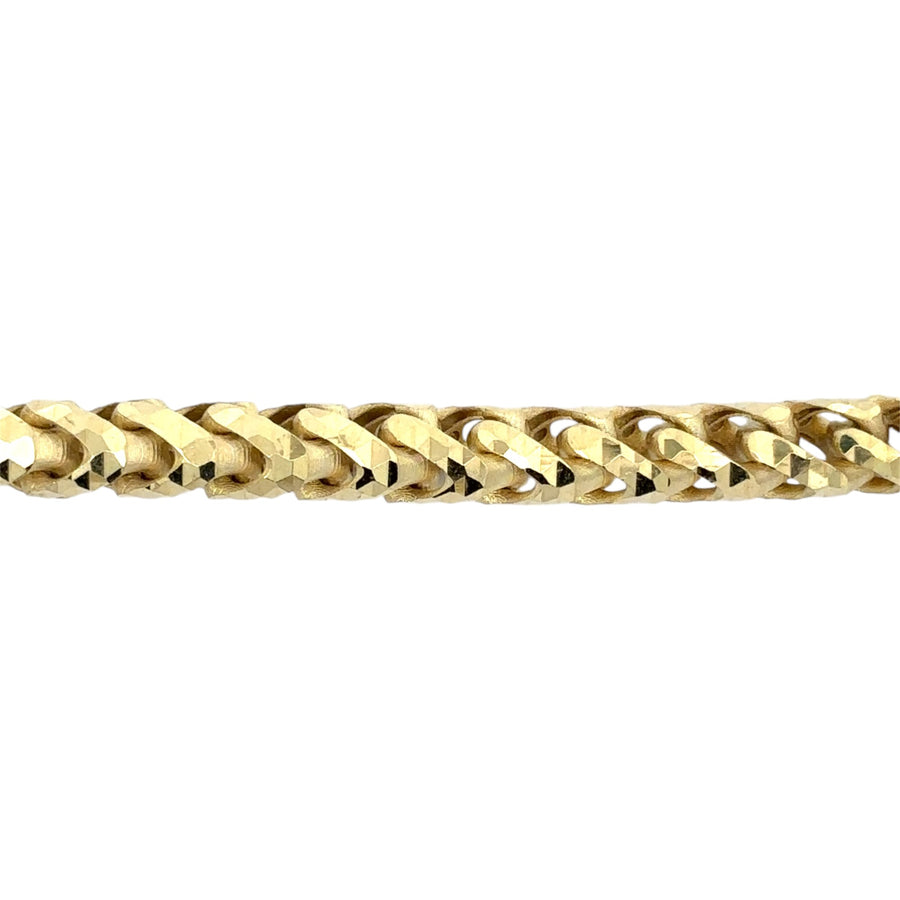 Men's 14k Gold Bracelet – Bold and Refined at 23.5 cm