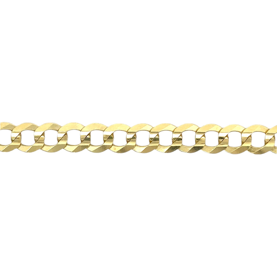 14k Gold ESL Cuban Bracelet for Men, 22 cm