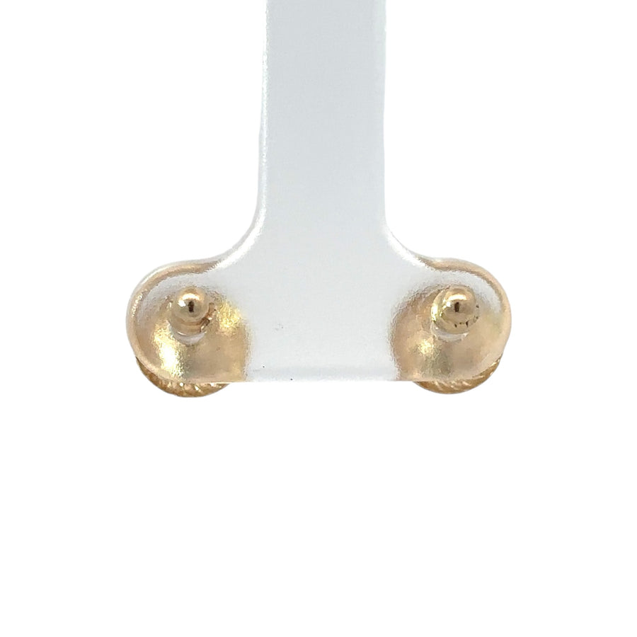 14k Gold Small Pearl Stud Earrings for Baby