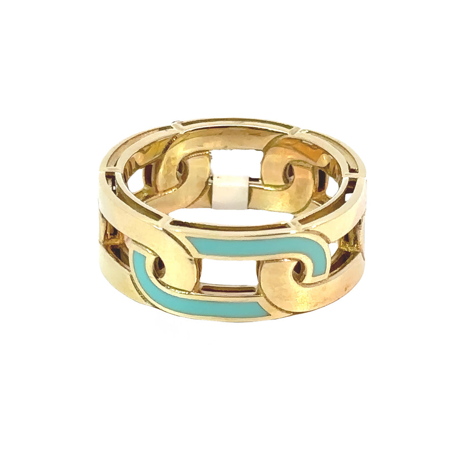 14k Turquoise Enamel Ring for Women