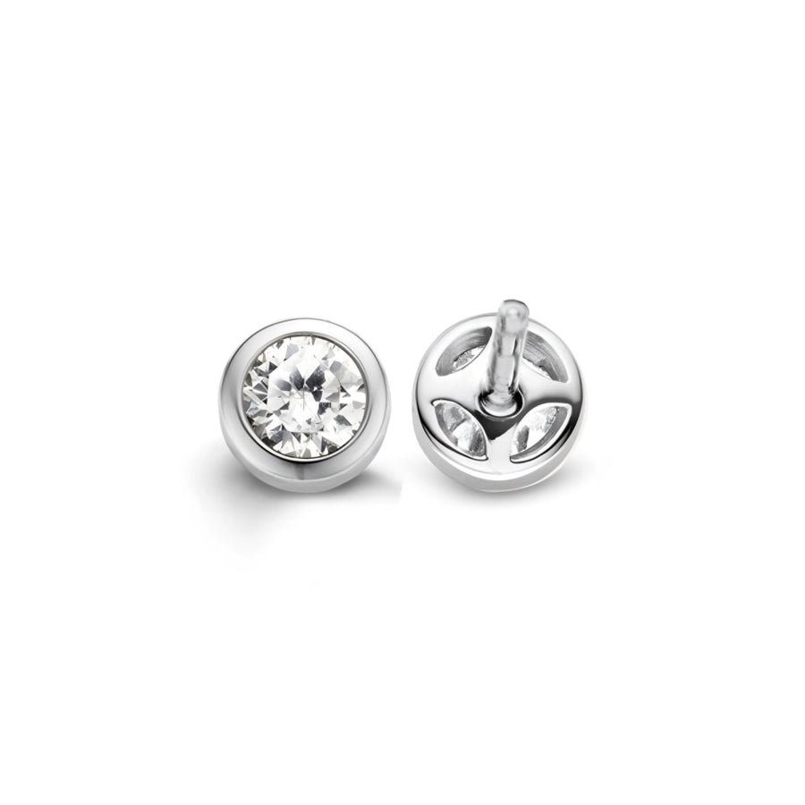 TI SENTO - Milano Cubic Zirconia Stud Earrings - 6mm