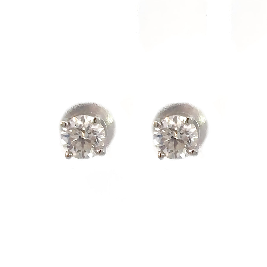 14k Gold Diamond Studs - 0.73 CTW