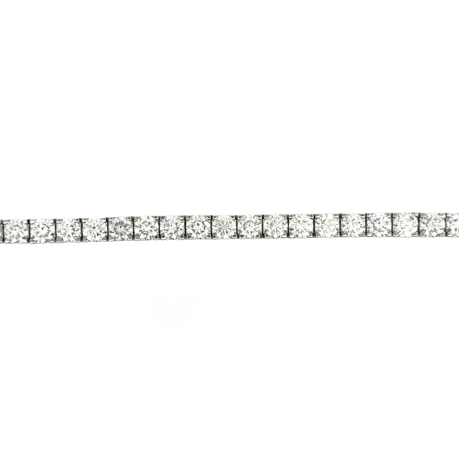 14k White Gold Bracelet with 7.00 CTS Lab Diamonds for Women