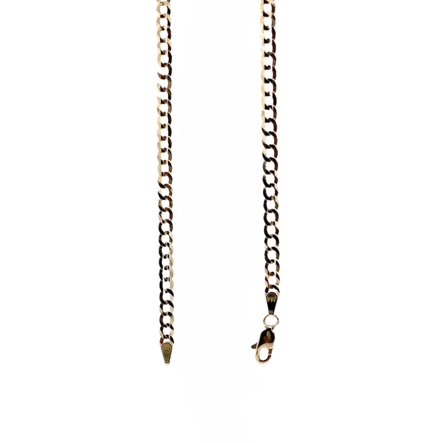 Unisex 14K Gold Cuban Chain Necklace - 16 Inch