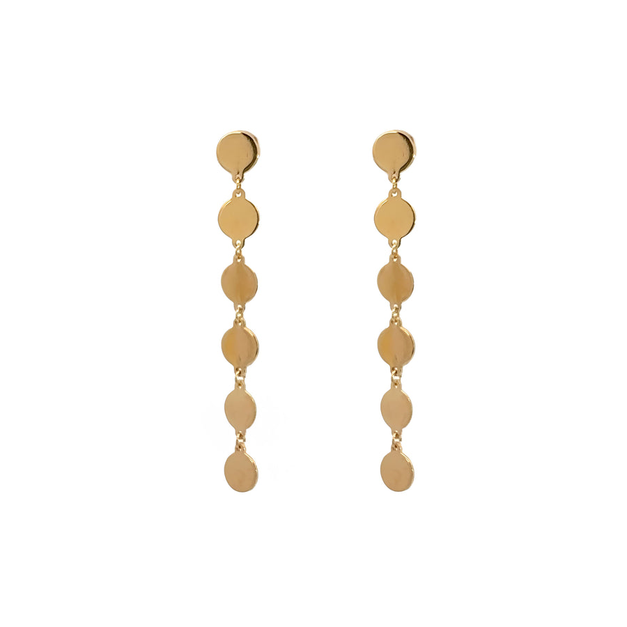 14k Gold Multi-Circle Earrings for Women